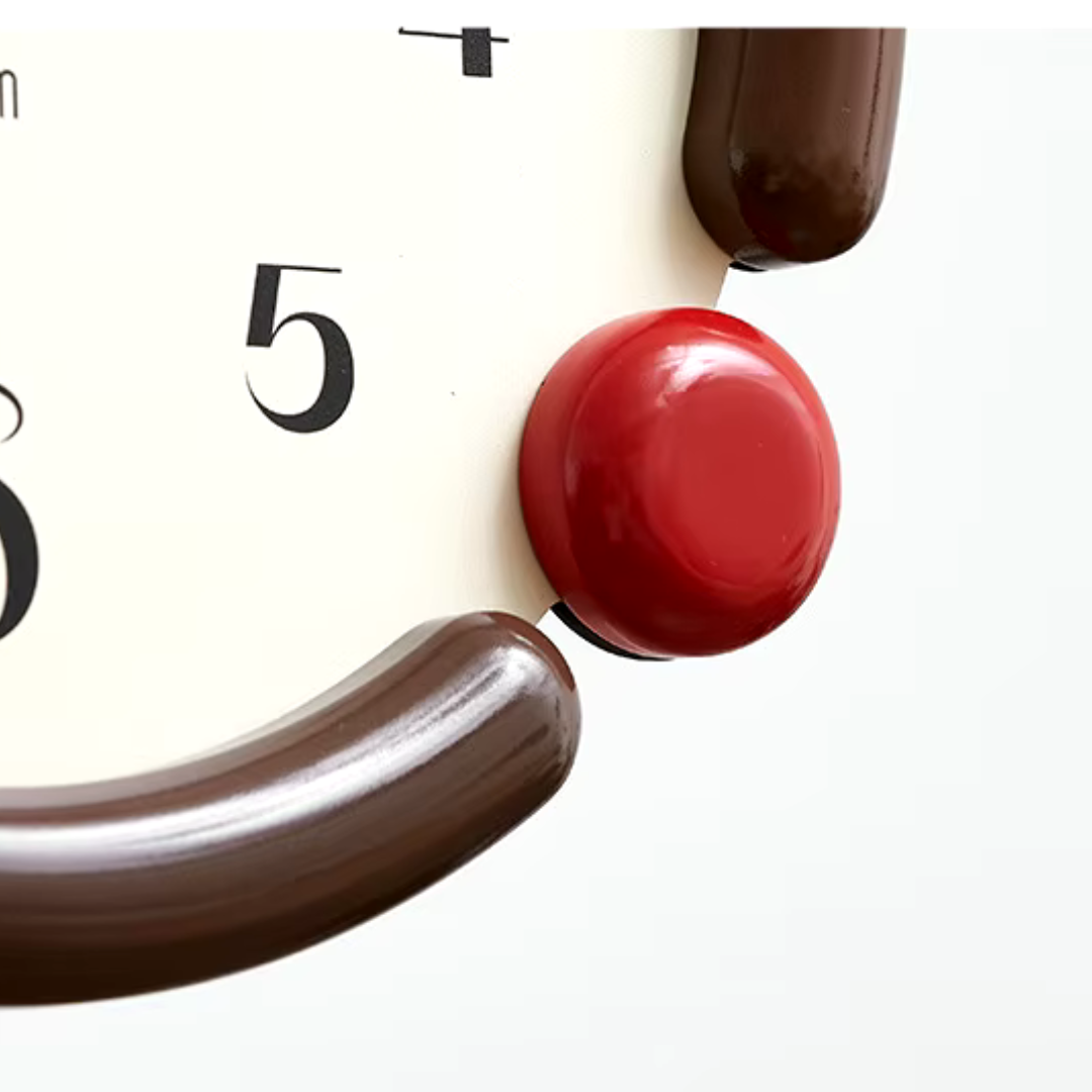 Relógio De Parede Oscilante Em Bambu E Madeira Orgânica