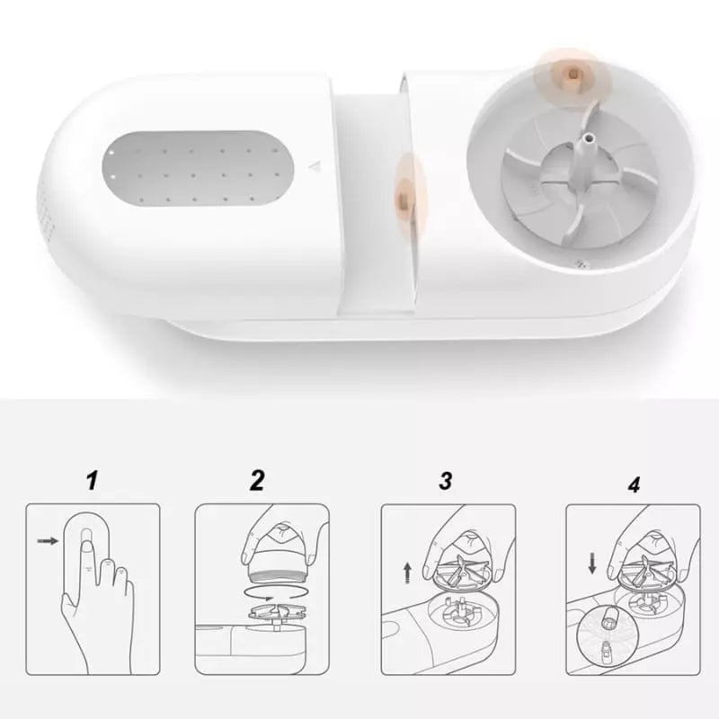 Removedor de Pelos e Plumas Elétrico com Lâminas e Bateria