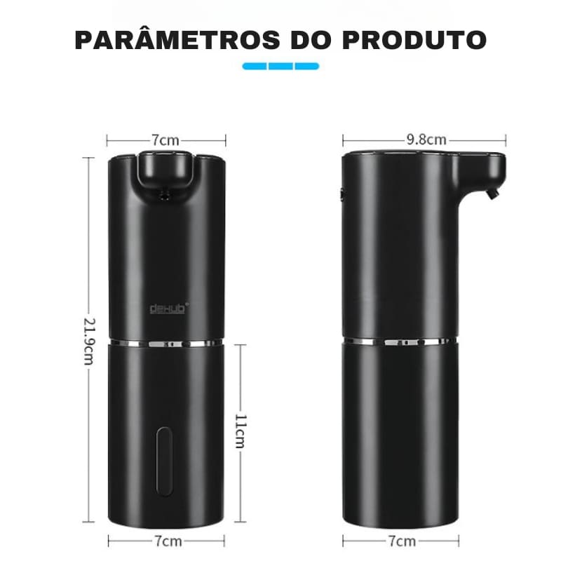 Dispenser Sabonete Líquido Automático Recarregável USB