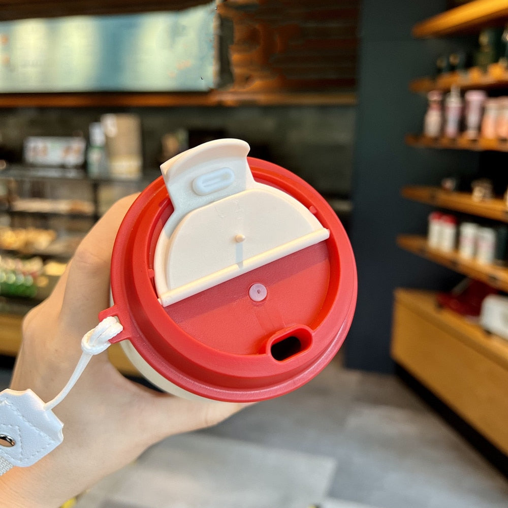 Copo Térmico Inox com Tampa BPA Free e Alça Portátil