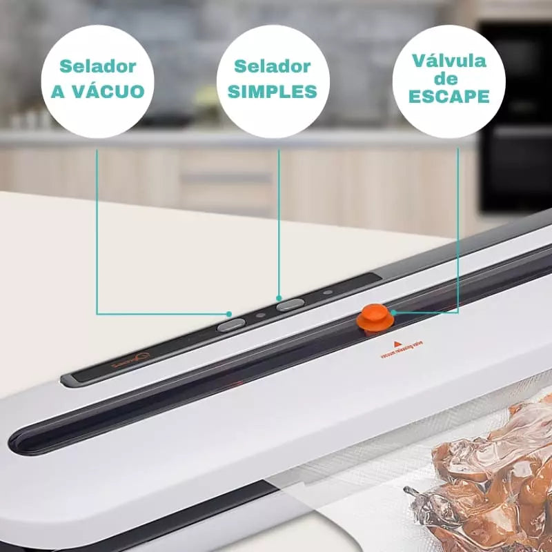 Seladora a Vácuo Portátil Doméstica Compacta e Prática