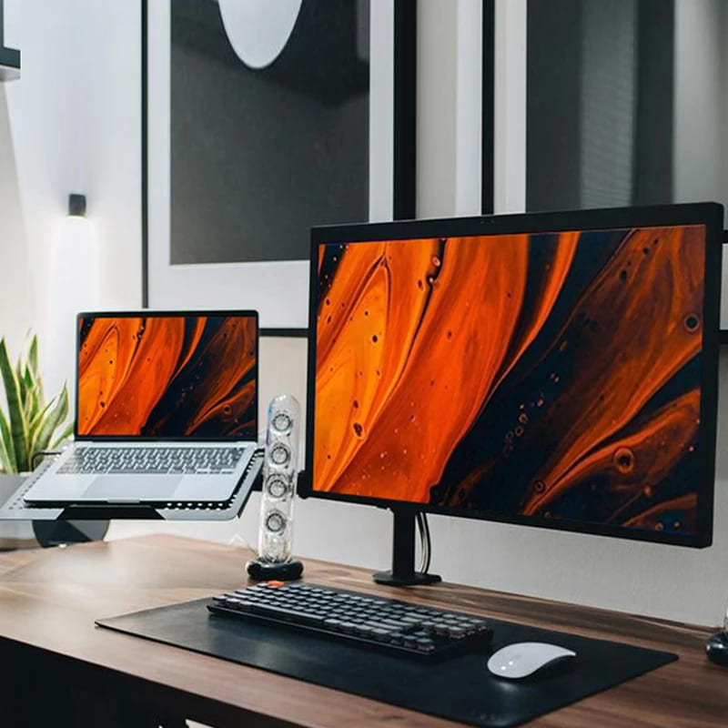 Suporte Para Monitor e Notebook Articulado em Aço Giratório