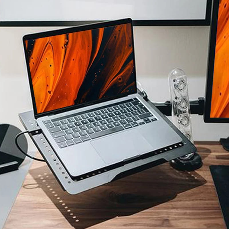 Suporte Para Monitor e Notebook Articulado em Aço Giratório