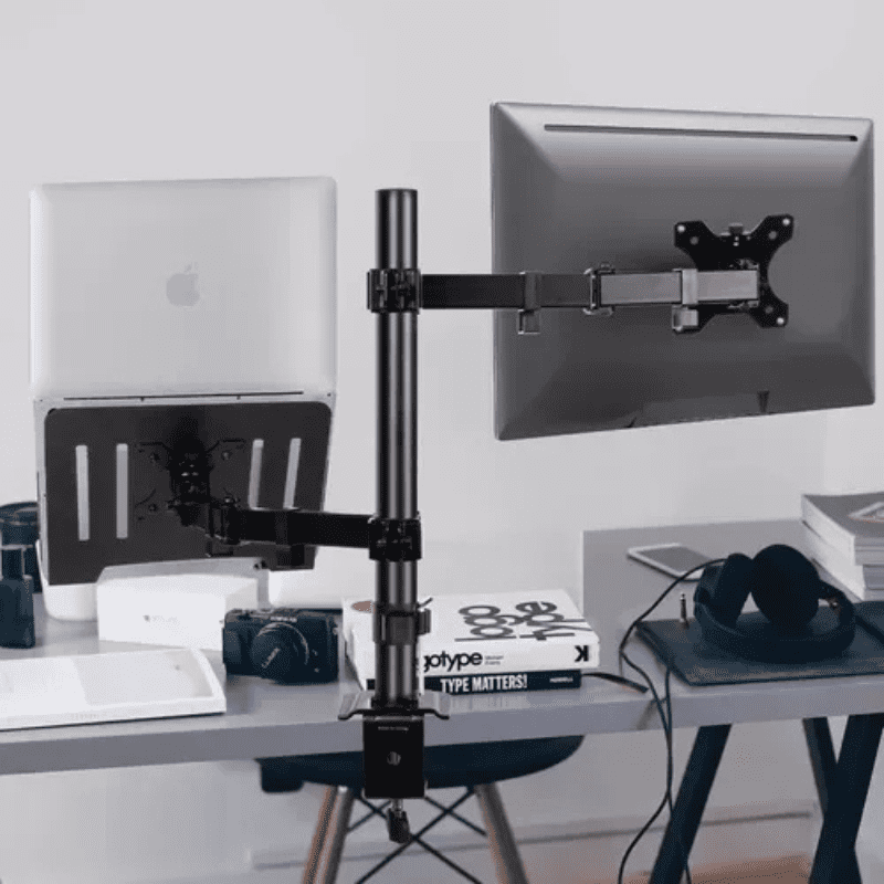 Suporte Para Monitor e Notebook Articulado em Aço Giratório
