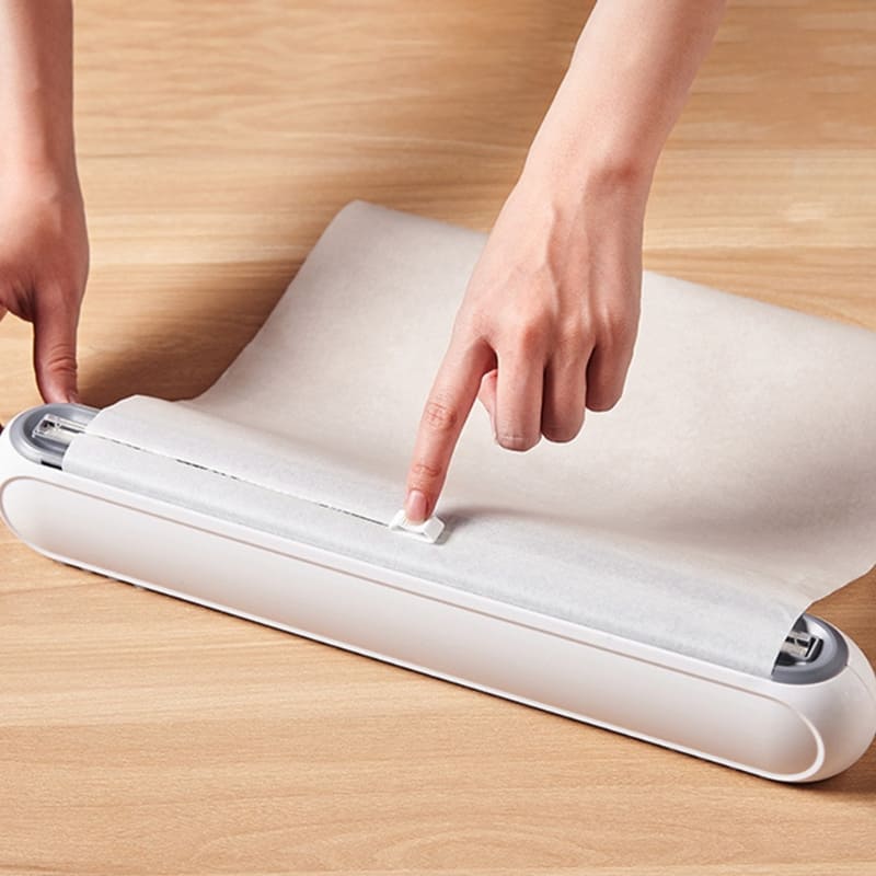 Suporte para Papel Filme com Base Magnética e Corte Duplo