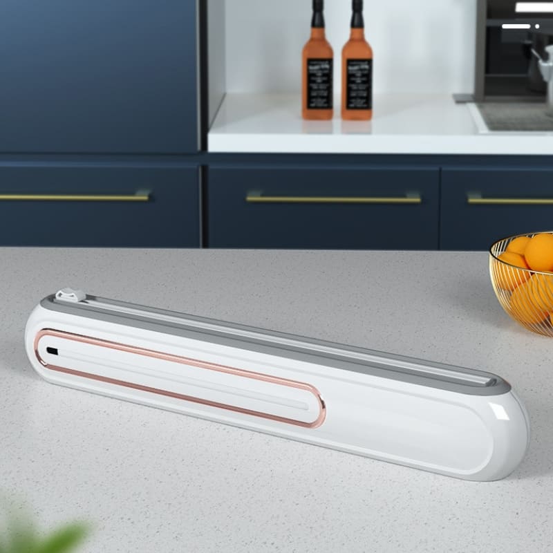 Suporte para Papel Filme com Base Magnética e Corte Duplo