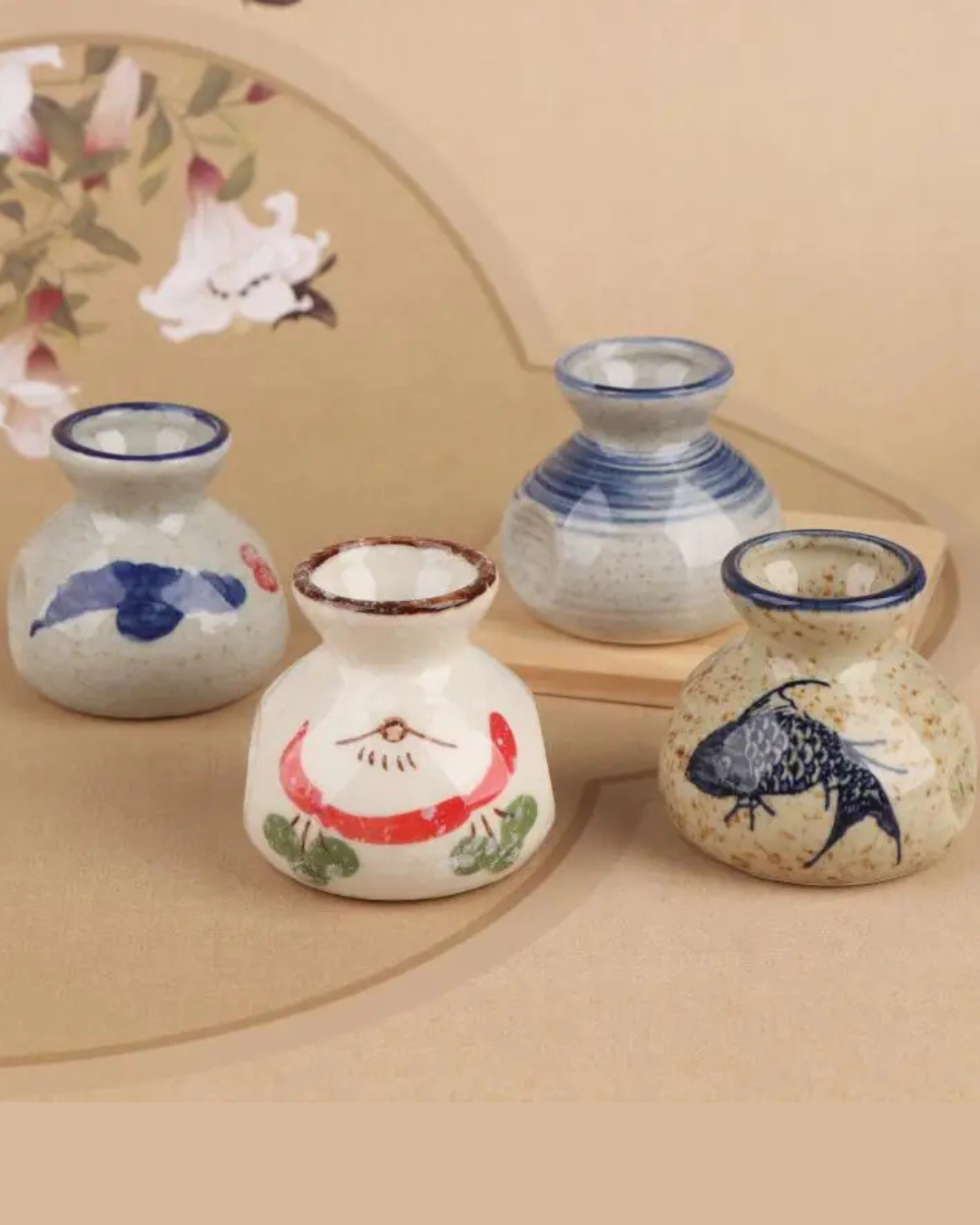 Suporte de Palito de Cerâmica Estilo Chinês Delicado