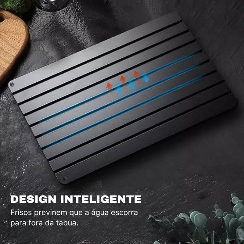 Tábua Para Descongelar Em Alumínio Com Teflon Rápida