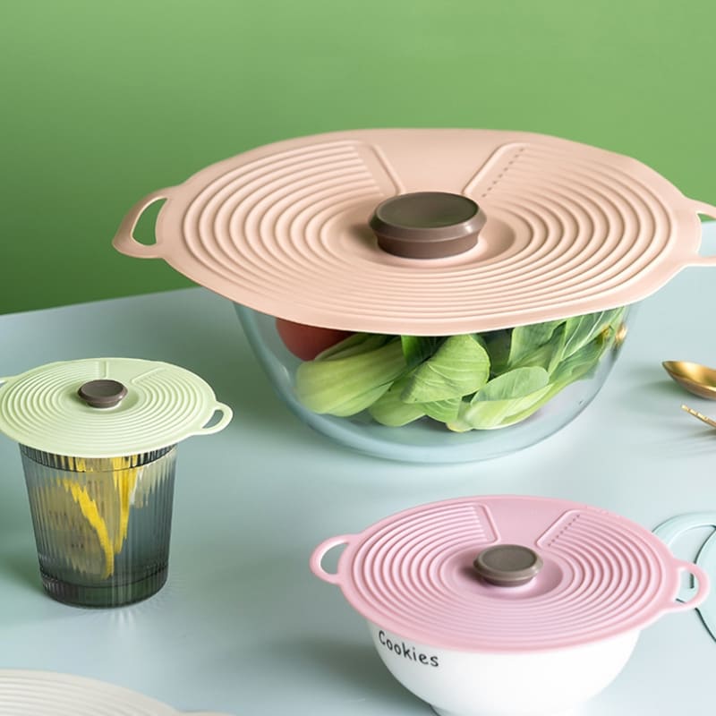 Tampa Dobrável de Silicone Universal para Micro-ondas