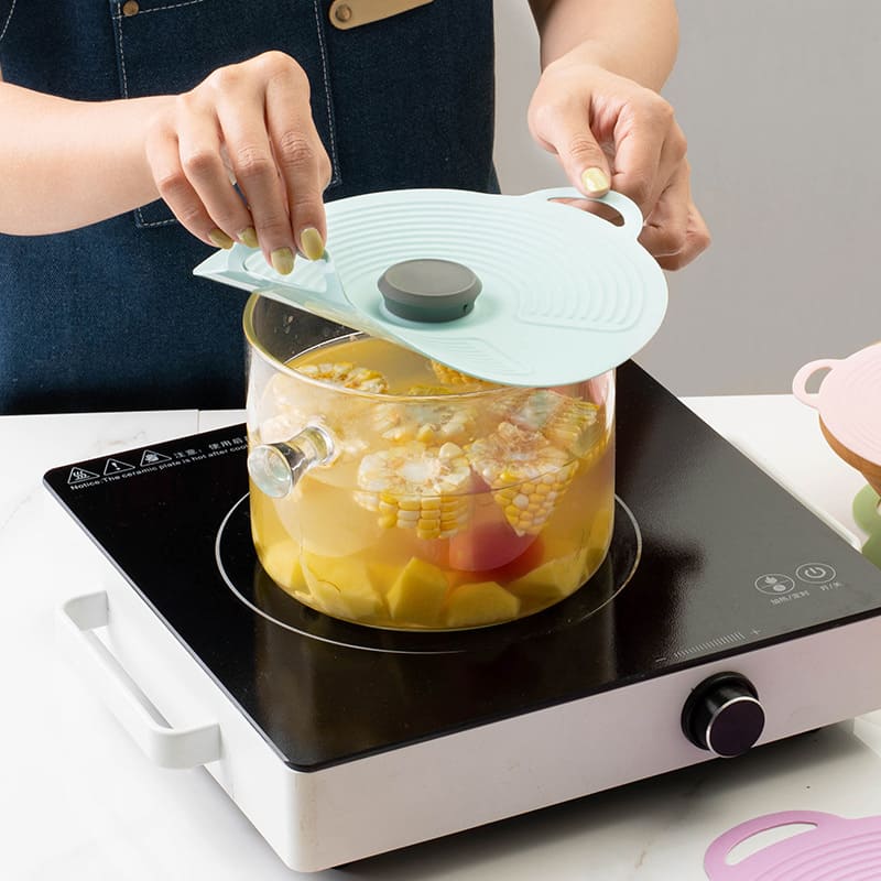 Tampa Dobrável de Silicone Universal para Micro-ondas