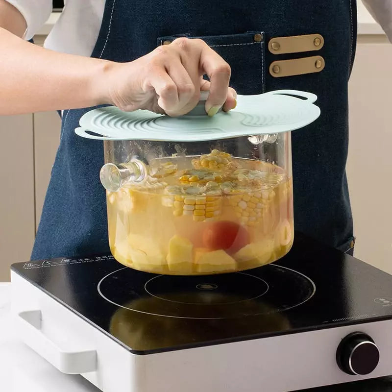 Tampa Dobrável de Silicone Universal para Micro-ondas