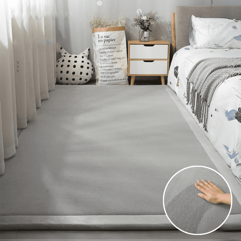 Tapete Antiderrapante de Veludo Cristal Luxo Lavável