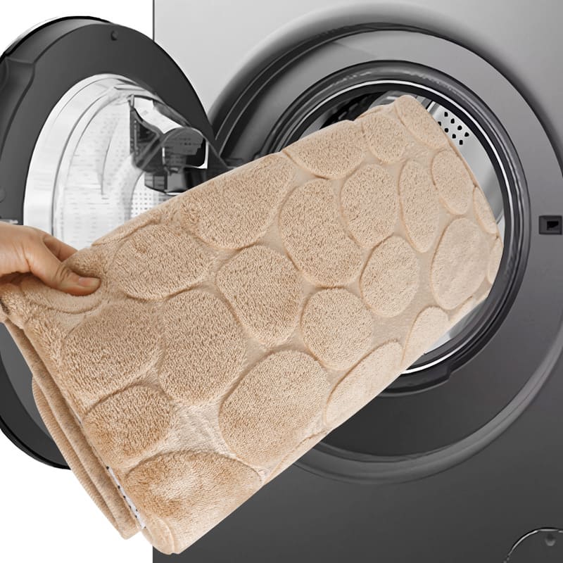 Tapete de Banheiro em Veludo Antiderrapante Formato L