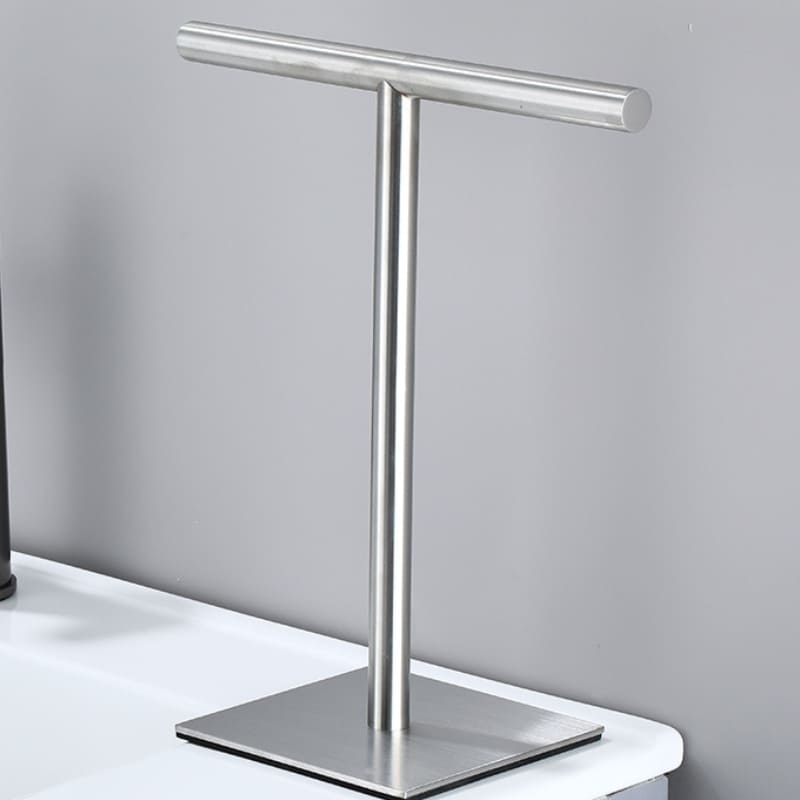 Toalheiro De Mesa Em Aço Inox Com Base Emborrachada