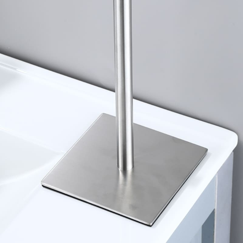 Toalheiro De Mesa Em Aço Inox Com Base Emborrachada