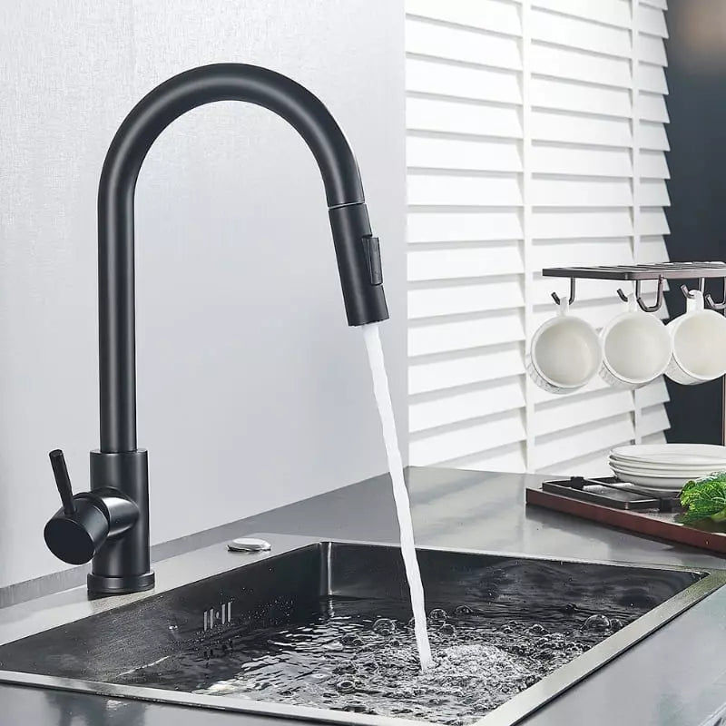 Torneira Gourmet com Sensor e Bica Retrátil 360 com Ducha