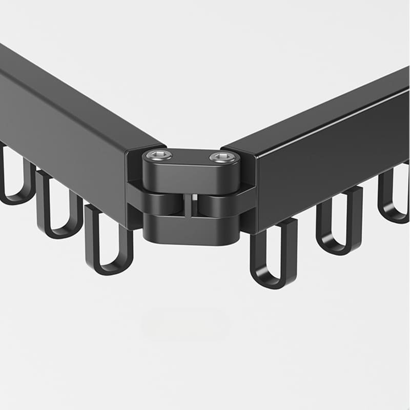 Varal Retrátil de Parede em Alumínio 3 Tamanhos com Ganchos