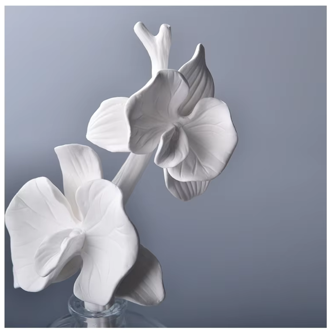 Vareta para Difusor em Cerâmica Formato de Flor Artesanal