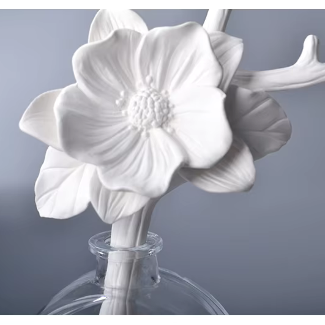 Vareta para Difusor em Cerâmica Formato de Flor Artesanal